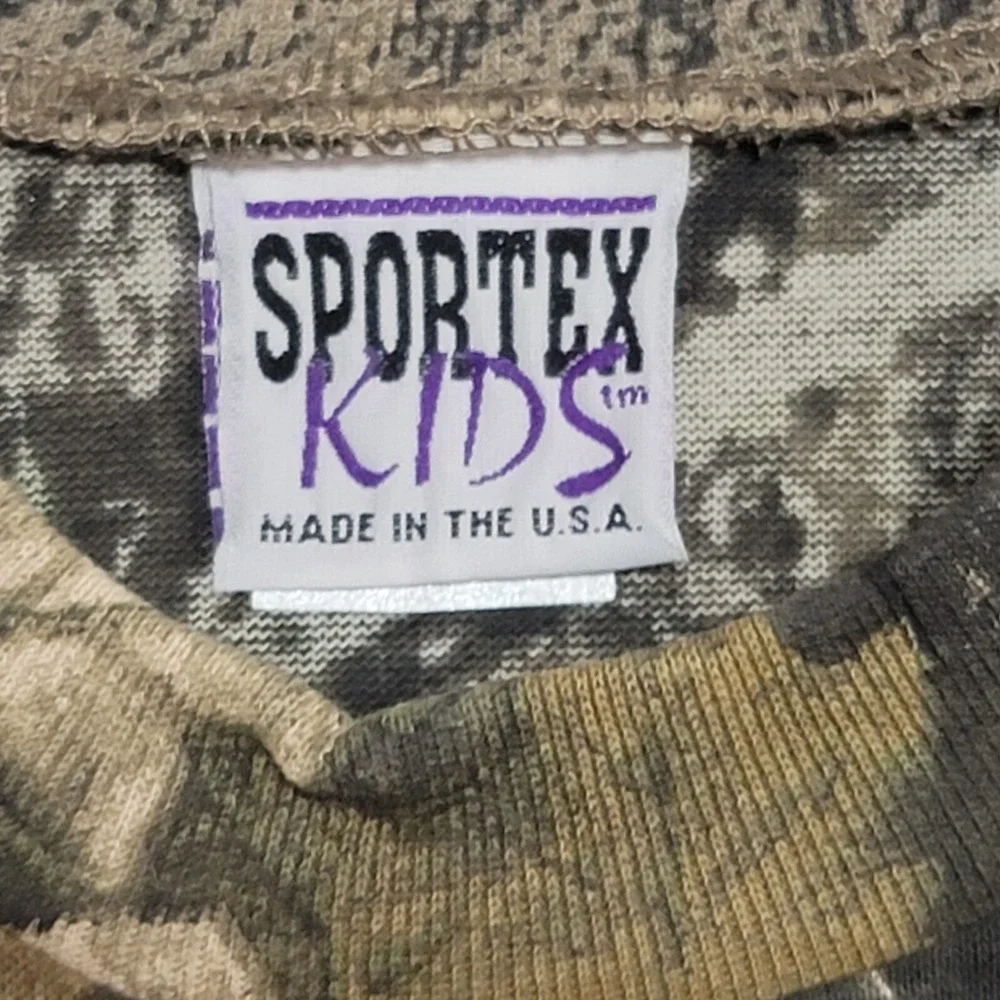 Kids Camo T Shirt Size XS Short Sleeve Camouflage Elk